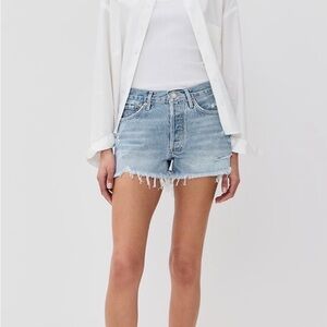 Agolde “Parker” denim shorts